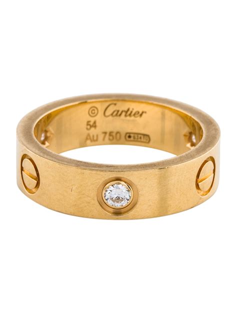 cartier love ring mens|men's cartier ring with diamond.